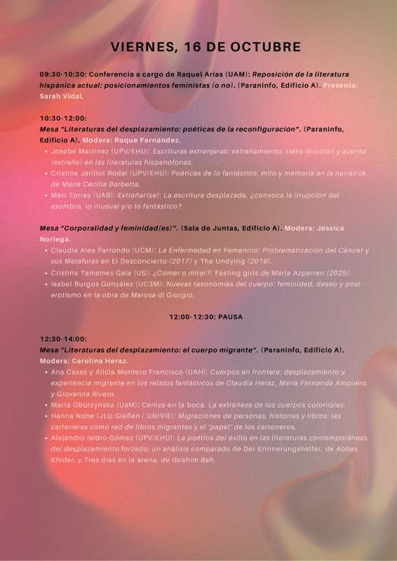 II Congreso Internacional "O que virá". Poéticas y escrituras para construir el presente - 7